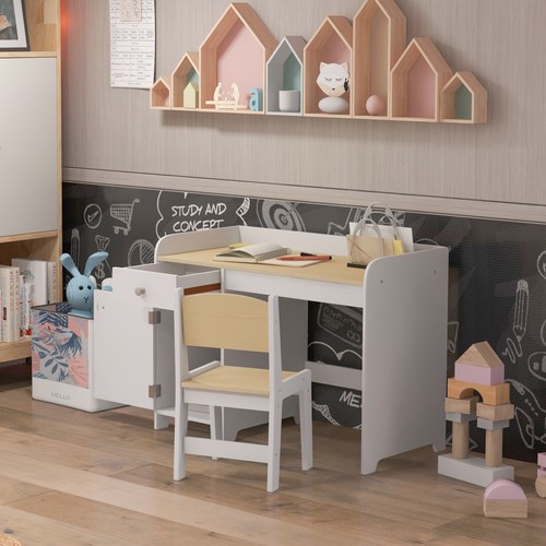 Kids desk and chair - desk, set