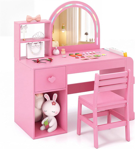 Kids vanity table - and, chair