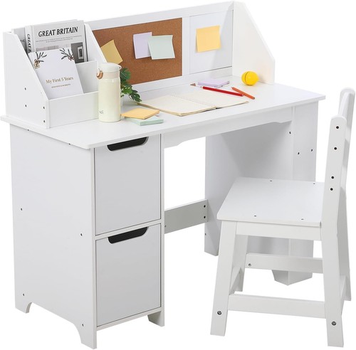 Kids desk and chair - chair, wooden
