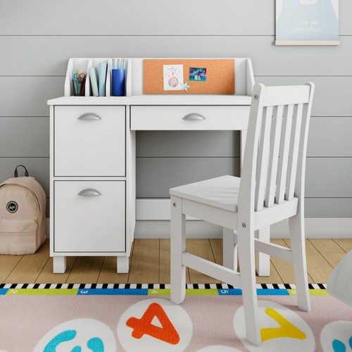 Wooden white study desk for - wooden,
