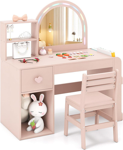 Kids vanity table and chair - table,