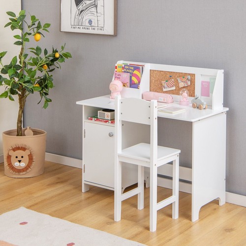 Kids desk and chair set - chair, wooden