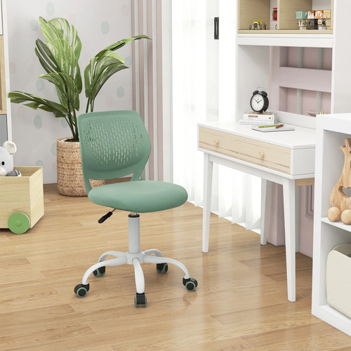 Kids desk chair - desk, green