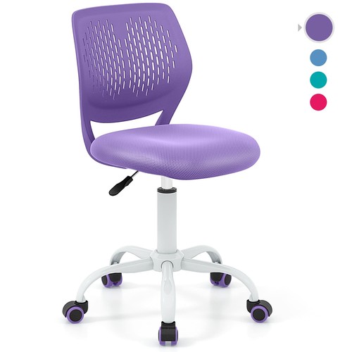 Kids purple school desk - kids, chair